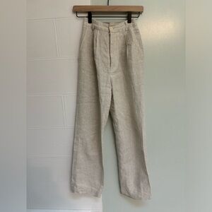 Reformation Mason linen pants size 0